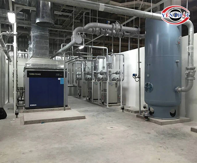 phòng đặt máy nén khí