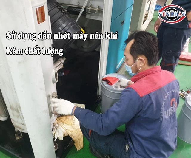 dùng dầu máy kém chất lượng
