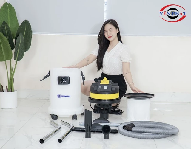 Phụ kiện máy hút bụi Kumisai KMS 30S thùng nhựa - màu vàng đa dang