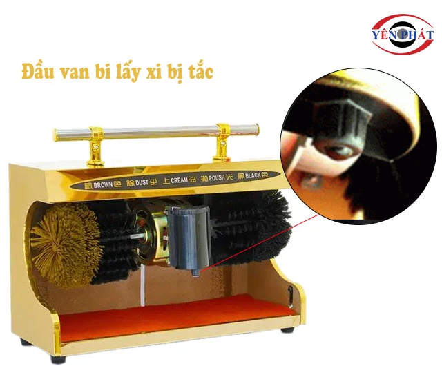 Đầu van bi lấy xi bị tắc