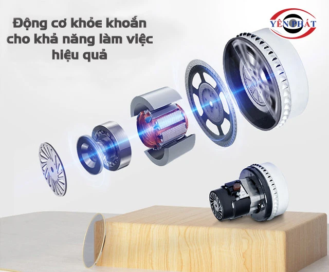 motor máy hút bụi mạnh mẽ