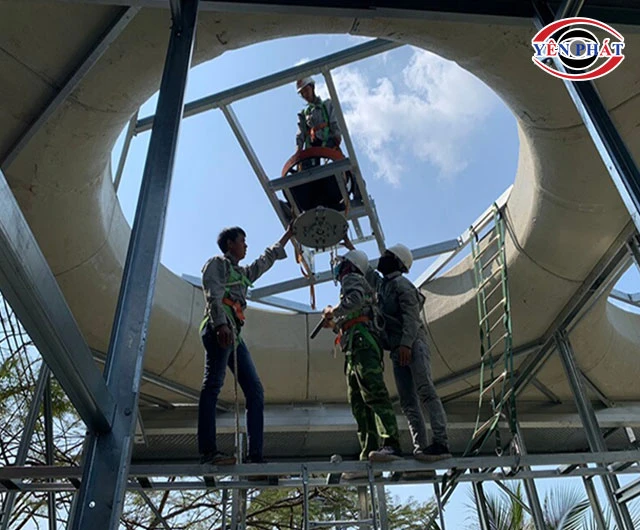 lắp đặt tháp giải nhiệt