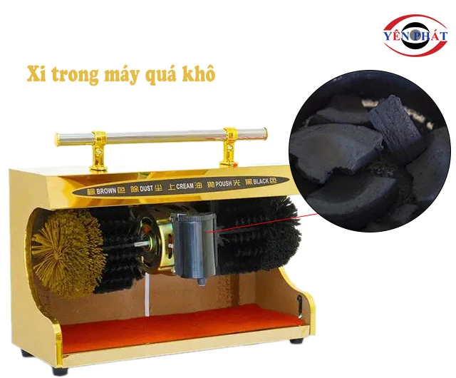 Xi trong máy quá khô