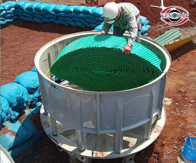 lắp đặt tấm tản nhiệt tháp tsf 80rt