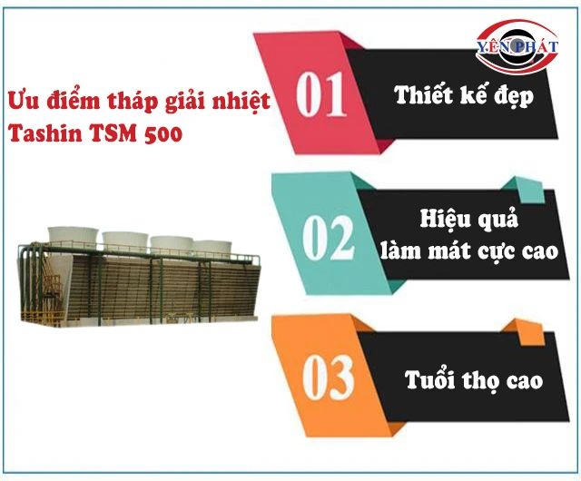 ưu điểm tháp giải nhiệt TSM 500