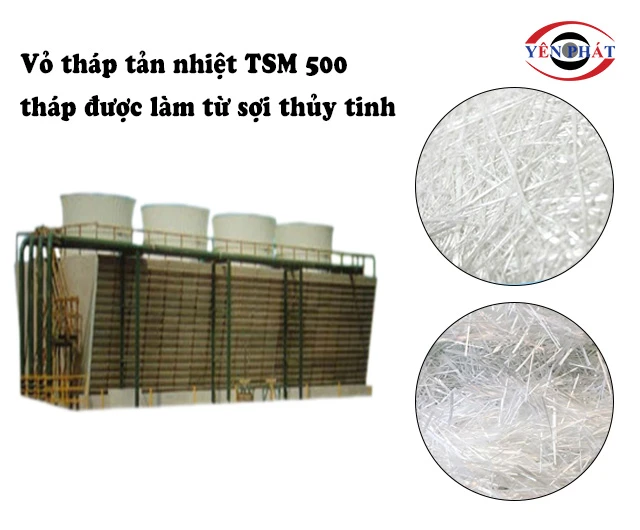 vỏ tháp được làm từ sợi thuỷ tinh