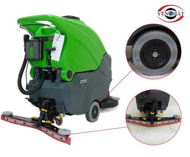 bàn hút và bánh xe máy chà sàn IPC Ct55