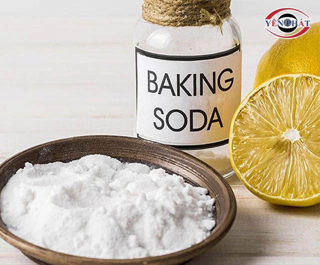 baking soda và nước chanh
