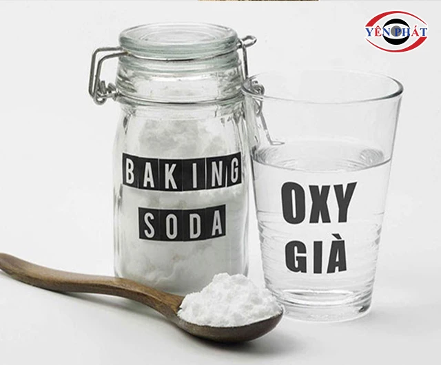 baking soda và oxy già