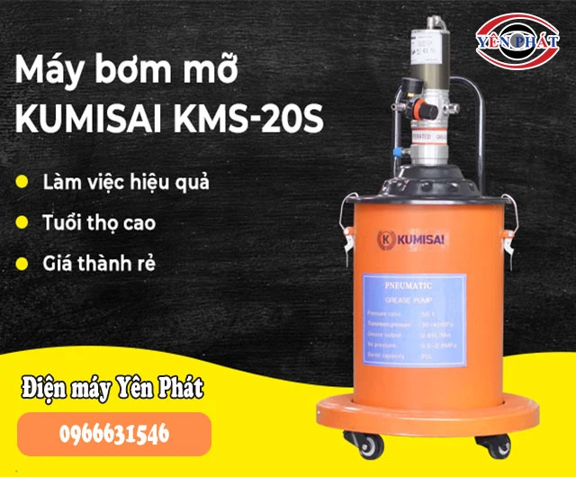máy bơm mỡ Kumisai KMS-20S Yên Phát