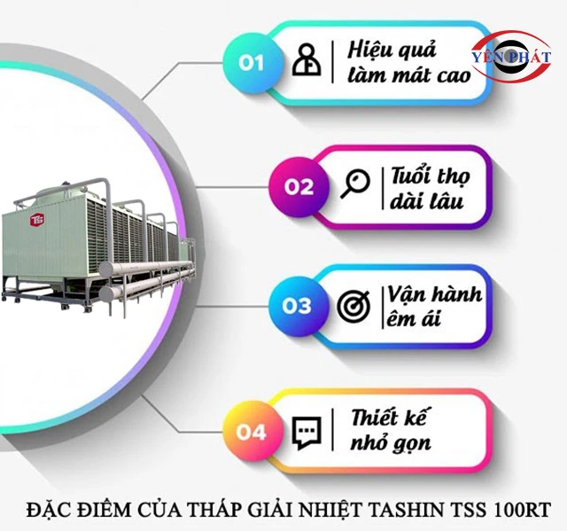 ưu điểm Tháp giải nhiệt TASHIN TSS 100RT