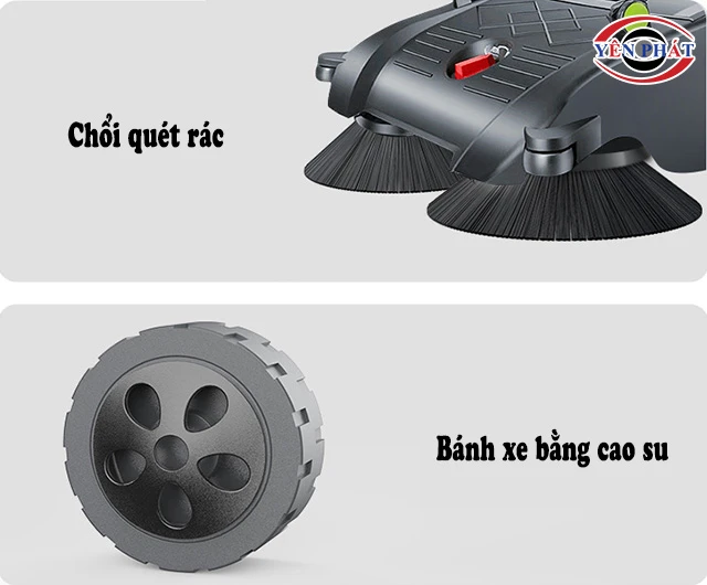 chổi quét và bánh xe của Kumisai KMS S2 