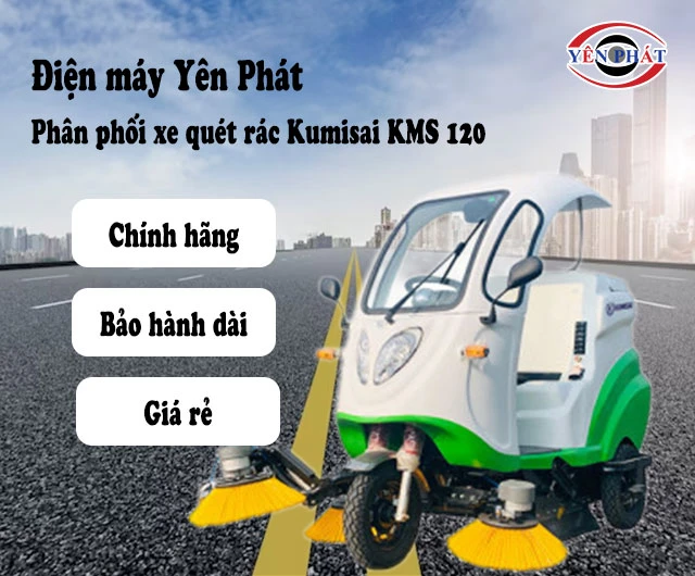 xe quét rác Kumisai KMS 120 yên phát