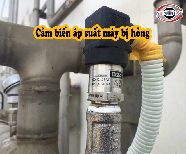 Cảm biến áp suất máy bị hỏng