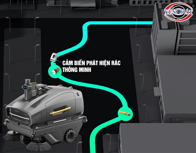 Cảm biến xe quét rác tự động Kumisai KMS 130E