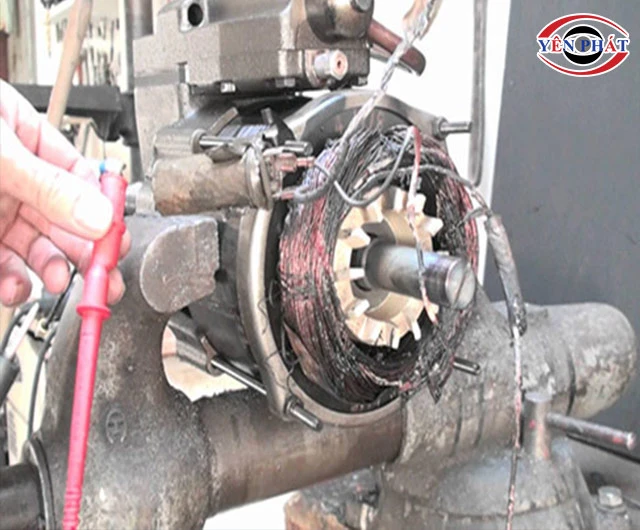 máy nén khí bị cháy