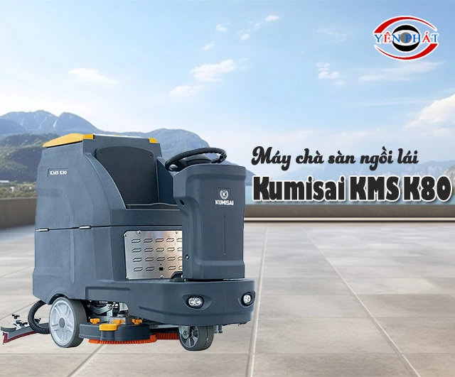 Giao diện máy chà sàn ngồi lái Kumisai KMS K80
