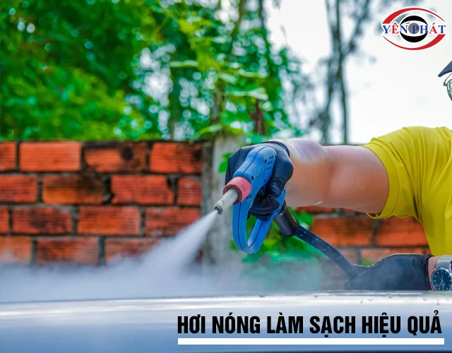 Máy rửa xe hơi nước nóng Kumisai KMS-24 làm sạch hiệu quả