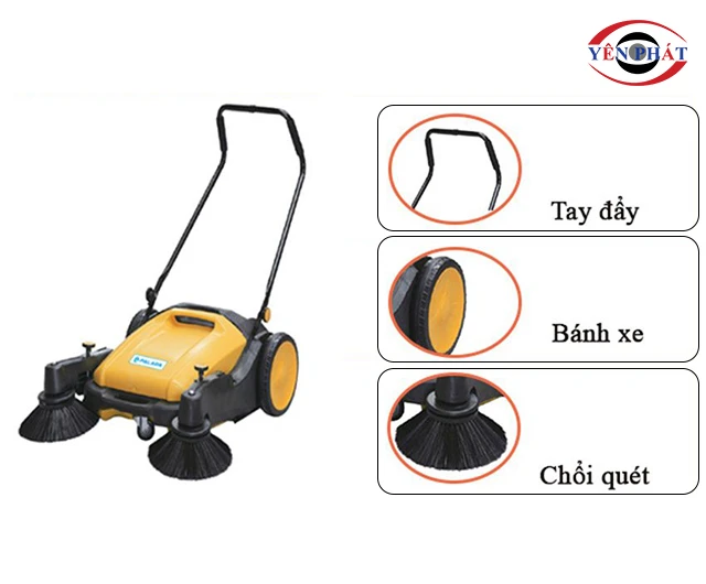 thiết kế của xe quét rác Palada
