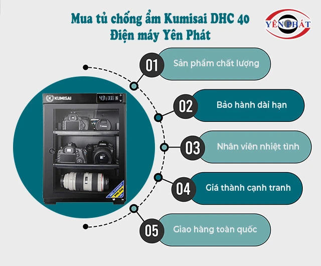 mua tủ Kumisai DHC40 yên phát