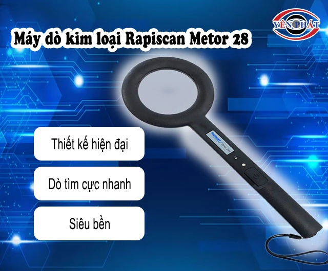 ưu điểm Máy dò tìm kim loại Rapiscan Metor 28