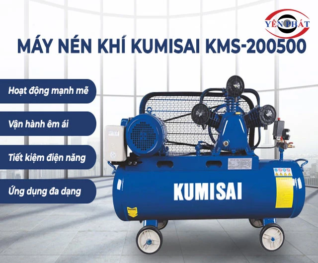 ưu điểm máy khí nén Kumisai KMS-200500