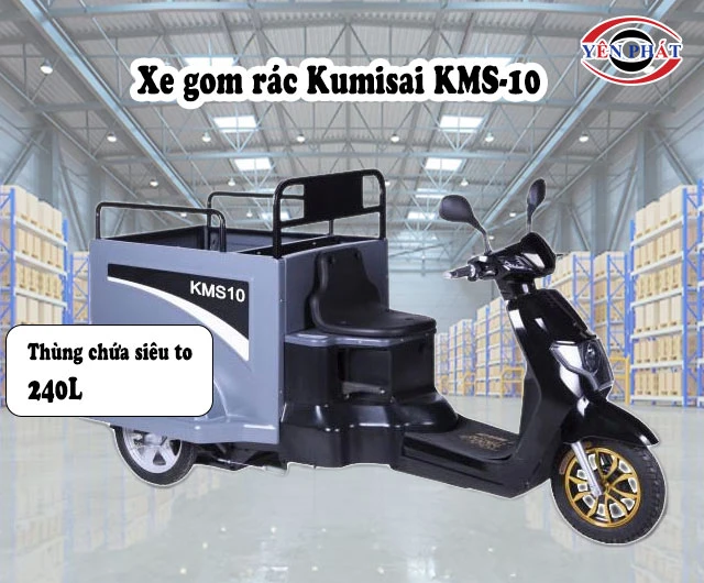 thùng chứa Xe gom rác Kumisai KMS-10