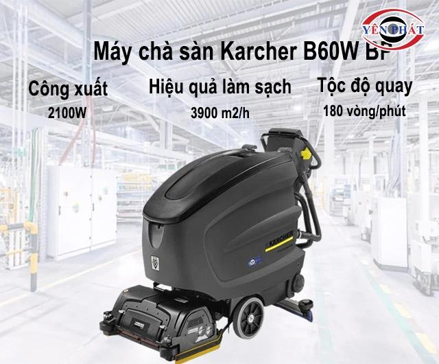 thông số của Máy đánh sàn Karcher B60W BP