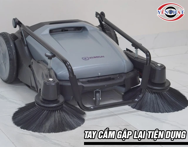 tay đẩy xe quét rác đẩy tay mini Kumisai KMS S1