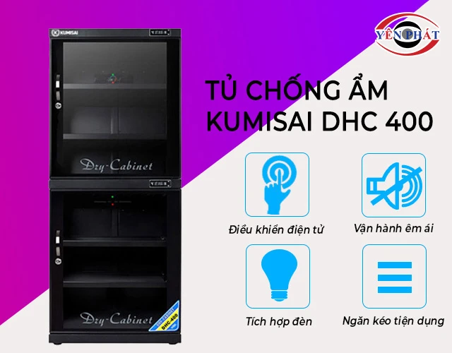 tủ chống ẩm Kumisai DHC 400