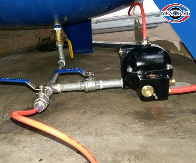 vị trí van xả nước máy nén khí