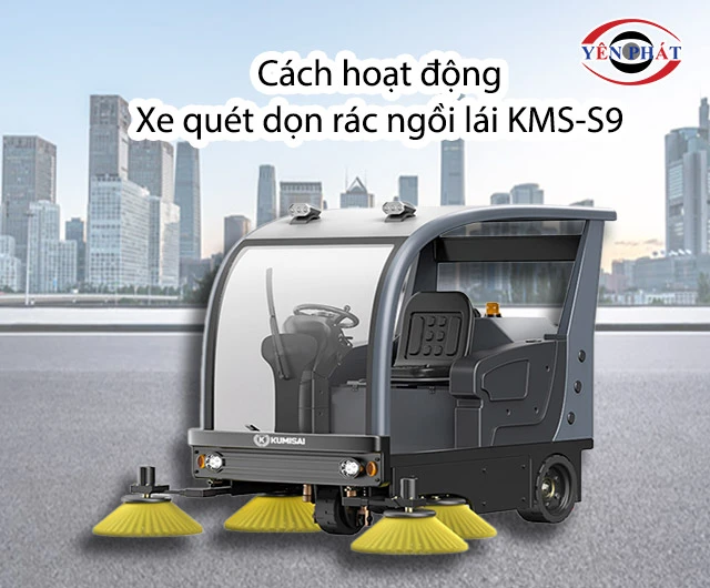 cách hoạt động của xe dọn rác KMS-S9