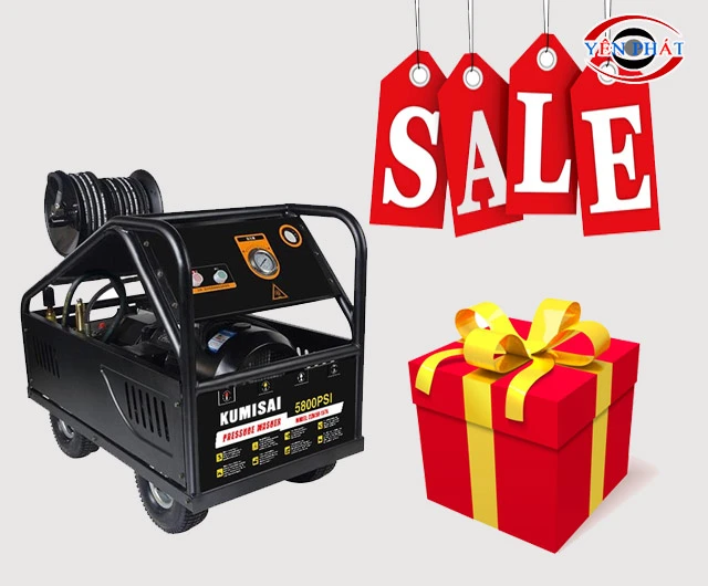 Mua máy rửa xe Kumisai 22M58-15T4 giá tốt tại Yên Phát