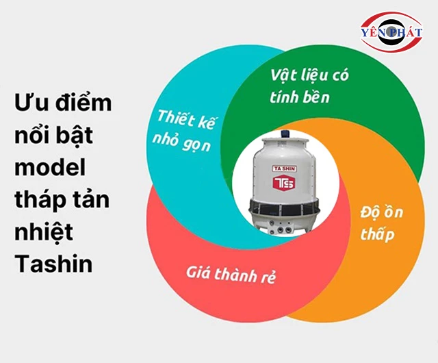 ưu điểm Tháp giải nhiệt Tashin TSC 25RT