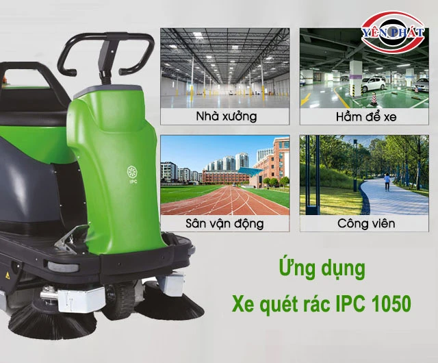 ứng dụng của xe quét rác IPC 1050