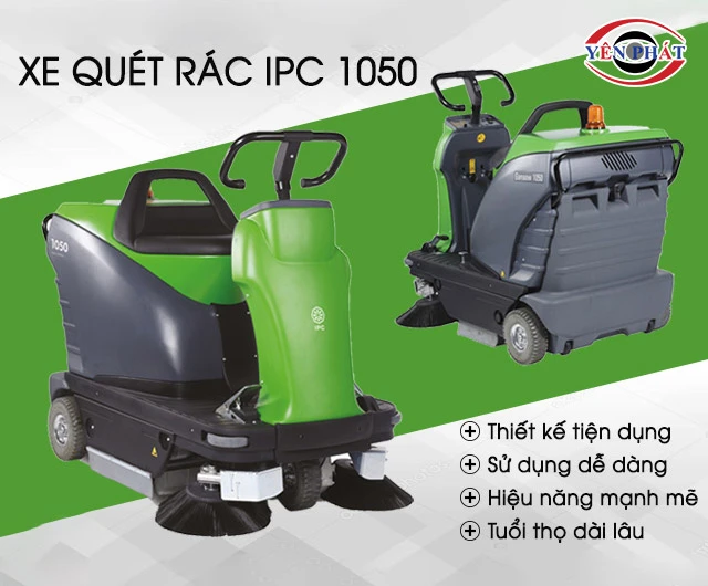 ưu điểm của xe quét rác IPC 1050