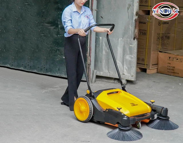 Xe quét rác đẩy tay mini Kumisai KMS S1 siêu cơ động