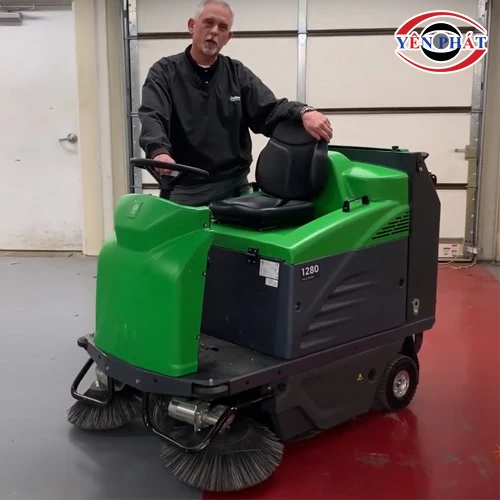 Xe quét rác đường ngồi lái công nghiệp IPC 1280 3