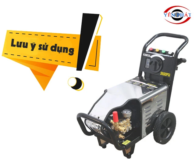 Lưu ý vận hành máy rửa xe Kumisai 20M36-7.5T4 đúng cách