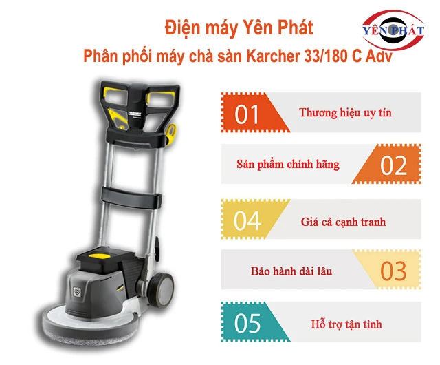mua máy chà sàn Karcher 33/180 C Adv tại yên phát