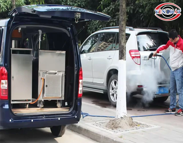 Máy rửa xe hơi nước nóng Kumisai KMS1190 phun rửa hiệu quả