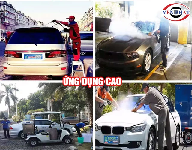Máy rửa xe hơi nước nóng Kumisai KMS1190 ứng dụng cao