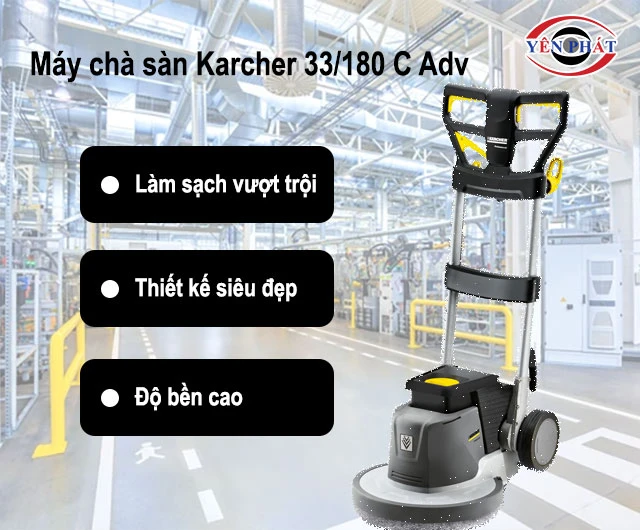 ưu điểm của máy chà sàn Karcher 33/180 C Adv