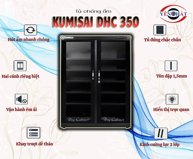 đặc điểm của Tủ chống ẩm Kumisai DHC 350