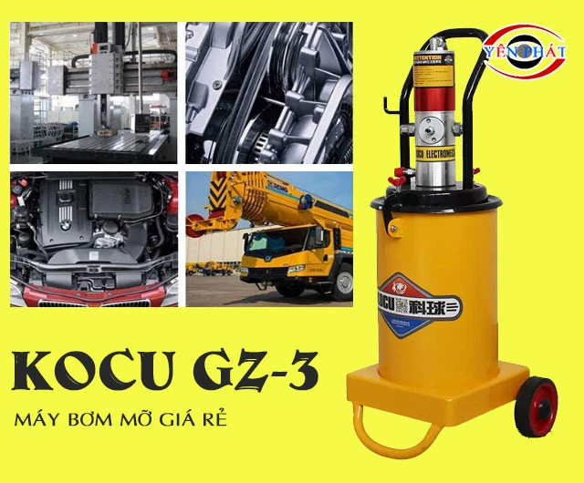 Ngoại hình máy bơm mỡ khí nén Kocu GZ-3