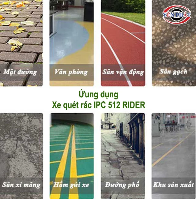 ứng dụng Xe quét rác IPC 512 RIDER