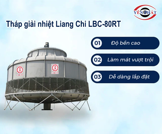 ưu điểm tháp giải nhiệt Liang Chi LBC-80RT