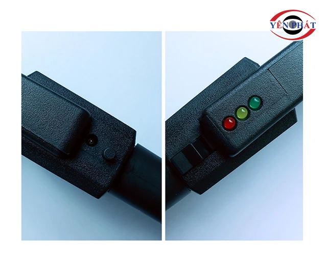 nút nguồn và đèn báo