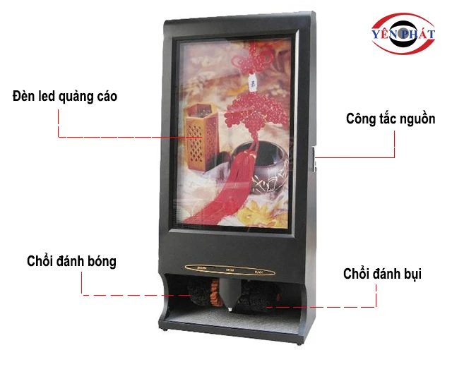 cấu tạo của máy đánh giày SHINY SHN - DX3