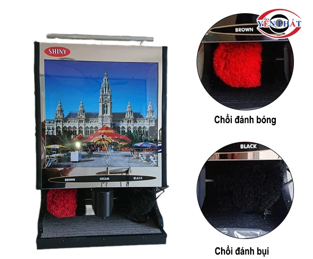 các loại chổi của máy đánh giày